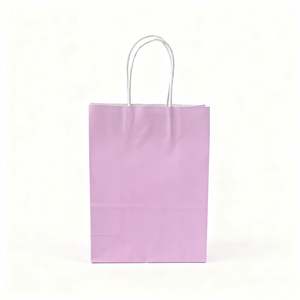 KM Custom Kraft Paper Take Away <b>Bag</b> Shopping <b>Bag</b> for Clothes Beverages - Product Image 2