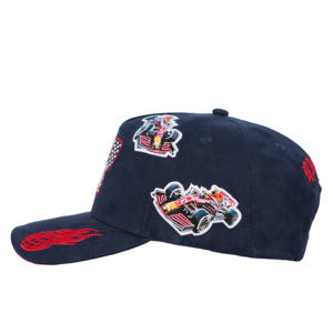 หมวกแก๊ปหนังกลับ 5 ชิ้น ปักโลโก้ด้วยคริสตัลแบบกำหนดเองจาก TCAP ประเทศจีน - Product Image 3