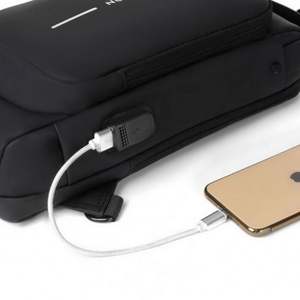 Men's Large Capacity Sports Motorcycle <b>Bag</b> Combination Lock Shoulder <b>Bag</b> Casual Day Waist Pack <b>Small</b> <b>Bag</b> Fashion - Product Image 3