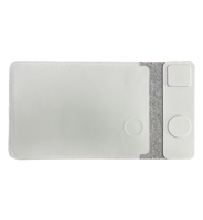 2025 NOUVEAU Produit Logo Personnalisé 15W Chargement Rapide Sans Fil 4-en-1 Housse pour Ordinateur Portable en Cuir PU pour Sacoche pour Ordinateur de Bureau