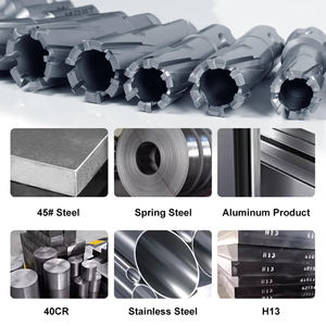 Ringfräser-Set mit 13 Hartmetallspitzen, 1 3/8 Zoll Schnitthöhe für Bohrmaschinen, mit <span class=keywords><strong>2</strong></span> Zentrierstiften, Gartenwerkzeug - Product Image 5