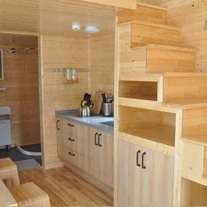 Préfabriqué moderne Australie Nouvelle-Zélande États-Unis conçu Mobile Petite Maison Cabine sur roues remorque bois petite maison kit ensemble - Product Image 5