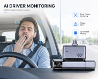 Kamera Dasbor AI Manajemen Armada T18P Dilengkapi 4G GPS ADAS DMS Pemantauan Real-Time Peringatan Tabrakan dan Kecepatan