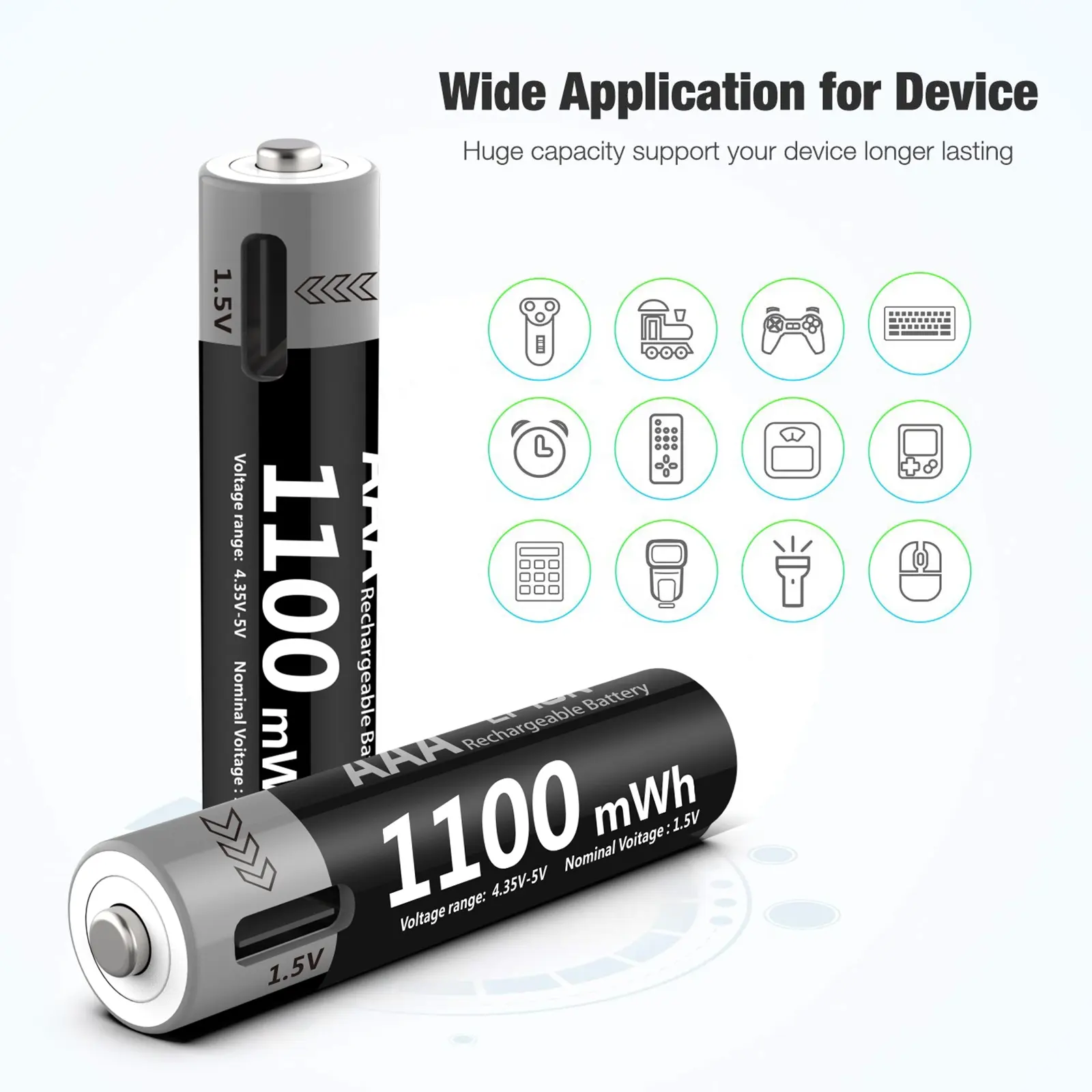 ขายส่งแบตเตอรี่ 1.5v ประเภท c usb aaa แบตเตอรี่ลิเธียมไอออนพร้อมสายชาร์จ