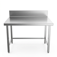 Plan de travail en acier inoxydable personnalisable, table de préparation pour cuisine commerciale pour hôtel et restaurant