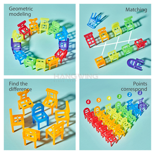 Hw New Design Children's <strong>Crazy</strong> Stacking Chair Building <strong>Blocks</strong> Assembled Educational Game Toys to Exercise Thinking Pickup Truck - Product Image 5
