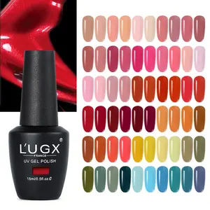 L'UGX Produk Kuku, Perlengkapan Atas Salon Kit Glitter Tidak Beracun Lem Seni Kuku Vegan Gel UV