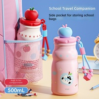 Nouvelle Tasse Thermos Isotherme en Acier Inoxydable pour Fille, Style Mignon, avec Infuseur à Thé et Finition Laquée, Idéale pour Étudiants et Usage Domestique