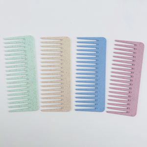 Commercio all'ingrosso professionale di alta qualità Eco Friendly biodegradabile paglia da barba larghezza denti <span class=keywords><strong>pettine</strong></span> per <span class=keywords><strong>capelli</strong></span> - Product Image 4