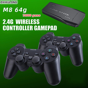 M8 2.4G คอนโทรลเลอร์เกมไร้สายการสั่นสะเทือนแบบคู่สำหรับสมาร์ททีวีสองผู้เล่นคอนโซลในบ้านจอยสติ๊กคู่ - Product Image 4