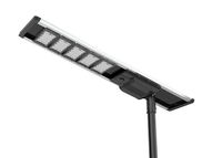 Lampadaire solaire intégré à haut rendement 150W/120W/100W/80W/60W/50W LED en aluminium IP66 pour routes