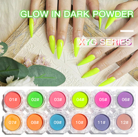 12 couleurs magique métallique miroir Chrome poudre à ongles clair de lune miroir poudre pour Nail Art