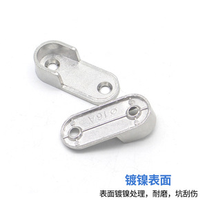 Zinc Alloy Flange Seat 16cm Wall Mounted <b>Wardrobe</b> Clothing Organizer Rectangle Shape Galvanized Steel Part Yt09 - Product Image 4