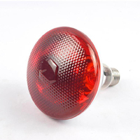 Nouveau 150W 200W 250W Lampe chauffante infrarouge étanche Ampoule d'élevage dénoyautée rouge pour usage agricole de bétail