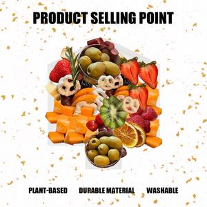 Bandeja de Plástico para Servir Dulces, Frutas y Alimentos con Forma de Dreidel de Hanukkah, Hecho en China, Personalizable - Product Image 6