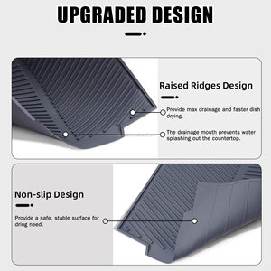Silicone <b>Large</b> Dish Drying Pad <b>Mat</b> for Kitchen Counter Non-Slipping Heat Resistant Eco-Friendly Dish Rack Sink <b>Mat</b> Customizable - Product Image 6