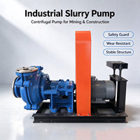 Ensemble de pompes à boue mobiles à moteur diesel avec pièces humides en acier chromé haute résistance pour le décharge de résidus miniers et de boue en mines d'or, facile à déplacer, OEM
