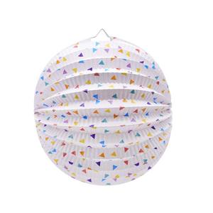 Lanterne en papier ronde pliable en accordéon EASTTERN, design arc-en-ciel, jetable, pour la décoration de fête d'anniversaire, de remise de diplôme - Product Image 2