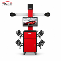 Equipo de Alineación de Ruedas 3D Automático JINGLI S7 con Certificación CE, Detección en 5 Segundos, Peso Máximo de Rueda de 30 kg, Potencia de 800 W, Pantalla LED