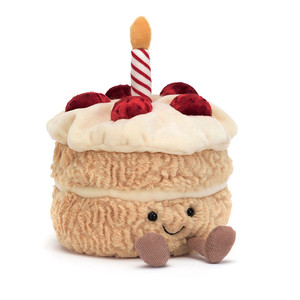 Juguete de Peluche Jelly Cat Amuseables, Pastel de Cumpleaños, Lindo Peluche de Comida, Juguetes Suaves de Alta Calidad, Muñecas Pequeñas, Perfecto para Regalo de Cumpleaños - Product Image 1