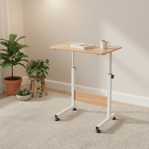 <span class=keywords><strong>Escritorio</strong></span> para Portátil Shengfang con Ruedas y Altura Ajustable, <span class=keywords><strong>Escritorio</strong></span> para Computadora de Madera y Metal - Product Image 4