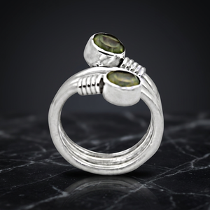 Fabulous Prenite Gemstone Bague en argent fin - Product Image 1