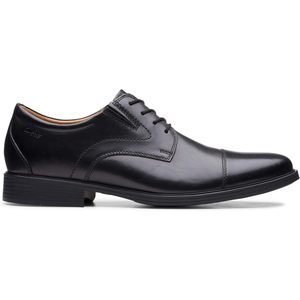 Chaussures Oxford pour homme Clarks Whiddon, bout rond, doublure en cuir véritable, semelle amortissante, chaussures de bureau et de travail - Product Image 2