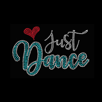 Transfert thermocollant de strass à fixation à chaud, design personnalisé, style bling, pour la danse, vente en gros, pour T-shirts et sweats à capuche