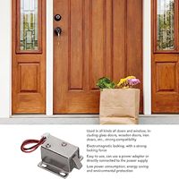 Aismartlink Serrure de porte d'armoire électrique 12V DC, ensemble de verrouillage solénoïde électronique, fourniture d'usine