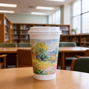 Factory Supply Disposable 4oz 8oz 12oz Custom Cold <b>Coffee</b> Packaging Single Wall <b>Takeaway</b> Paper Cup With Logo - Product Image 1