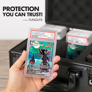 Porte-<span class=keywords><strong>cartes</strong></span> magnétique Toploader avec cadre en aluminium, boîte de <span class=keywords><strong>rangement</strong></span> pour <span class=keywords><strong>cartes</strong></span> à collectionner Pokémon TCG classées - Product Image 3
