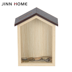 Jinnhome merce all'ingrosso della fabbrica di legno moneta banca per logo personalizzato Money Box legno - Product Image 1