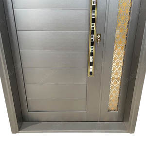 Fournisseur chinois <span class=keywords><strong>de</strong></span> portes en acier <span class=keywords><strong>de</strong></span> <span class=keywords><strong>sécurité</strong></span> extérieures simples et doubles, design <span class=keywords><strong>de</strong></span> luxe personnalisé, haute qualité, <span class=keywords><strong>prix</strong></span> bas - Product Image 3