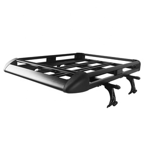 Portaequipajes de aluminio para camioneta todoterreno Chevrolet <span class=keywords><strong>Toyota</strong></span> Tacoma Wrangler Ranger Land Cruiser Defender <span class=keywords><strong>Rav4</strong></span> 75KGS Carga - Product Image 1