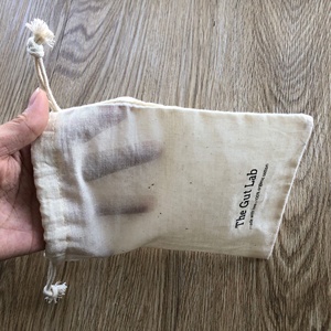 Siêu Mềm Bông <span class=keywords><strong>Muslin</strong></span> Quà Tặng Dây Rút Túi Trong Suốt Bông Bao Bì Túi - Product Image 3