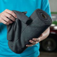 Mikrofaser-Reinigungstuch-Rolle, Abreißbare Wiederverwendbare Tücher, Ultra Saugfähig, Fusselfrei für Haushalt und Sport, Grau