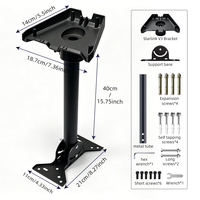 Support mural ou de toit fixe en métal pour antenne satellite Starlink Gen3 V3