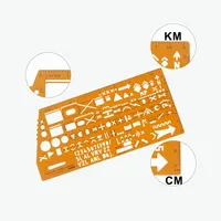 Règle en plastique translucide pour le dessin architectural, avec conception créative et design raffiné R58