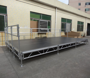 เวทีอลูมิเนียมแบบพกพาสำหรับงานคอนเสิร์ต งานแต่งงาน ปรับระดับความสูงได้ ไม่ต้องใช้เครื่องมือประกอบ - Product Image 6