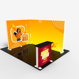 Lingtong Tool Free Impresión personalizada de doble cara Seg Led Telón de fondo Tela de tensión sin marco Caja de luz Led Cabina de feria comercial - Product Image 1