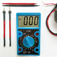 Multimeter Digital AC/DC Voltmeter DC Ammeter Ohm Meter Dioda Transistor Uji Kontinuitas Buzzer Output Gelombang Persegi Teknisi Listrik