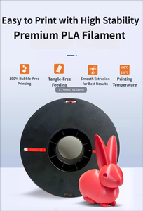 Filament d'imprimante 3D PLA aux couleurs vives 1,75 mm 1 kg pour les œuvres d'art et la fabrication de cadeaux - Product Image 4
