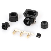 Connecteur d'encodeur servo étanche IP67 série JN4 à 2 broches, borne à vis en laiton, fiche circulaire pour servomoteur Mitsubishi