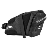 ROCKBROS C29-BK चिंतनशील रियर साइकल चलाना काठी बैग टेललाइट एमटीबी सवार बाइक बड़ी क्षमता बैग साइकिल सहायक पाउच