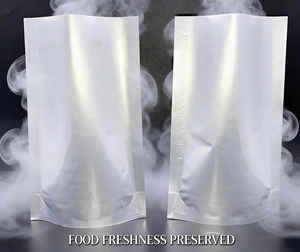 Sac en papier d'aluminium métallisé brillant personnalisé contre la lumière UV humidité oxygène pochette debout pour café, viande cuite, collation - Product Image 1