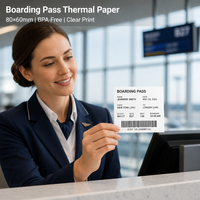 Carte d'embarquement aéroportuaire en carton thermique personnalisée de haute qualité avec impression par estampage à chaud pour compagnies aériennes – Vente en gros