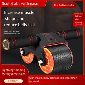 <strong>Fat</strong> <strong>Reduce</strong> Abdominal Roller Ab Wheel Fitness Home Gym Workout Equipment Plastic Wheels <strong>Exercise</strong> Sliders Muscle Trainer - Product Image 3