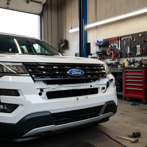 Renfort de rail de pare-chocs avant pour Ford Explorer 2016-2019, pièce de rechange à visser, métal noir, nouvel ajustement OEM - Product Image 2