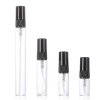 Botol parfum Mini kaca bening 2ml, 3ml 5ml 10ml dengan tutup penyemprot sekrup