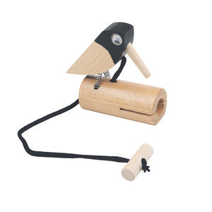 Juguete Educativo Temprano de Madera de Haya con Sonido de Pájaro, Tubo de Sonido Simulación Cucú, Modelo de Dispositivo de Canto de Pájaro con Cuerda para Jalar - Product Image 4